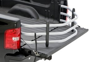 Chevrolet Silverado Truck Bed Tailgate Extender - AMP Research - BedXtender HD Sport - Silver - `07-`17